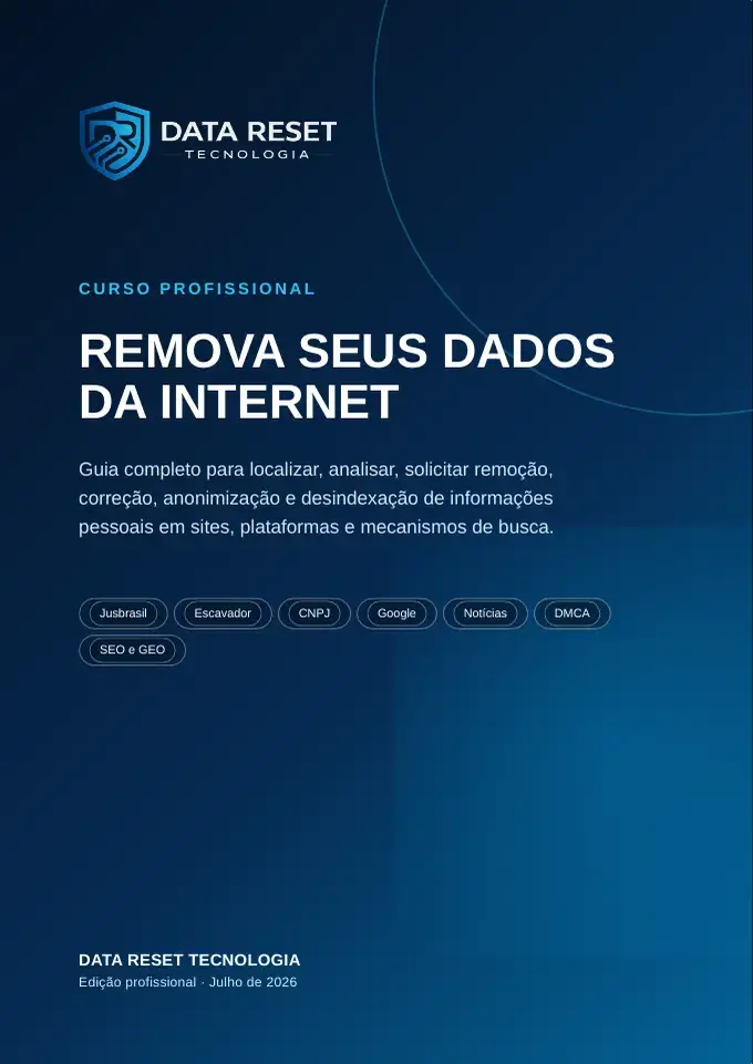 Capa do curso profissional Remova Seus Dados da Internet